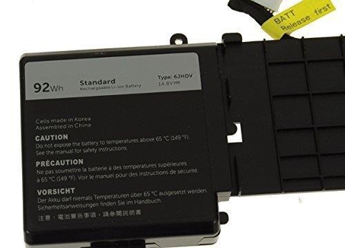 New Genuine Original 6JHDV 6JHCY Battery 14.8V 92Wh for Dell Alienware 17 R2 Series