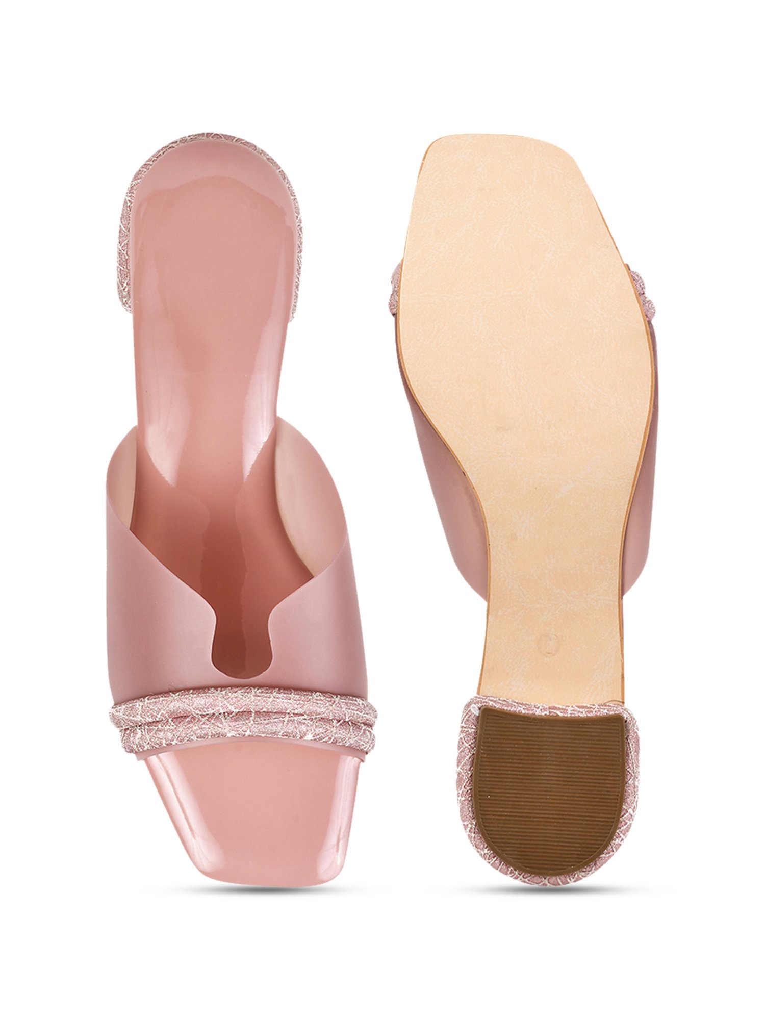 The White Pole Women's Pink Casual Sandals