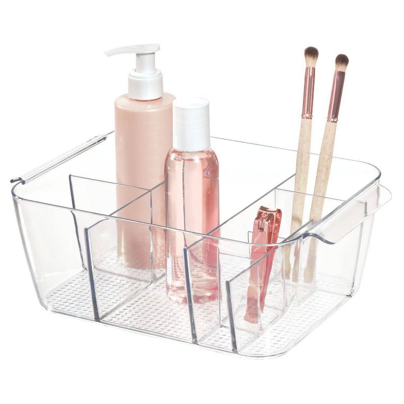Clarity Divided Cosmetic Bin Clear - iDESIGN