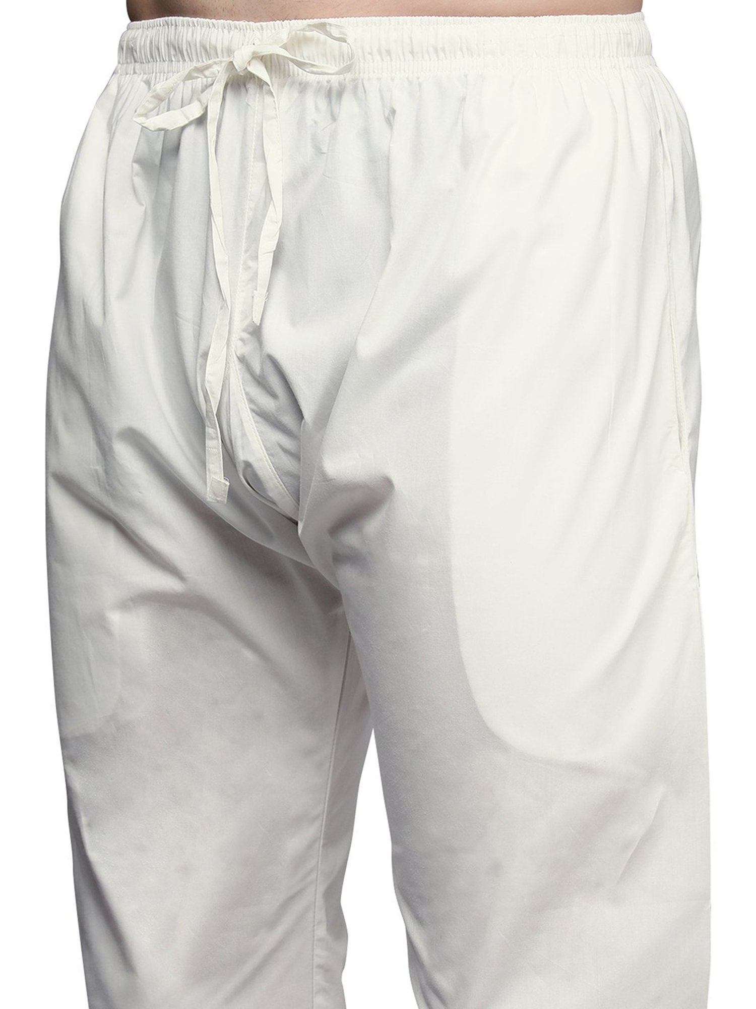 Manyavar Navy & White Self Design Kurta & Churidar Set