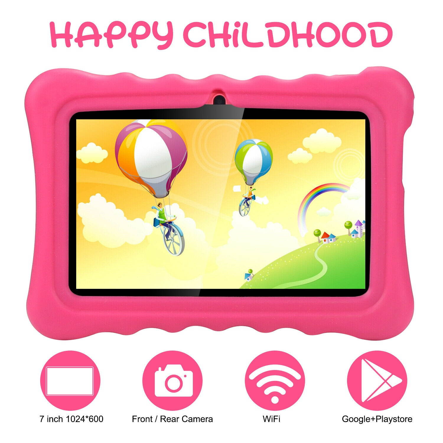 7'' Inch Kids Google Tablet PC Android 9.0 Quad Core Dual Camera WiFi 32GB