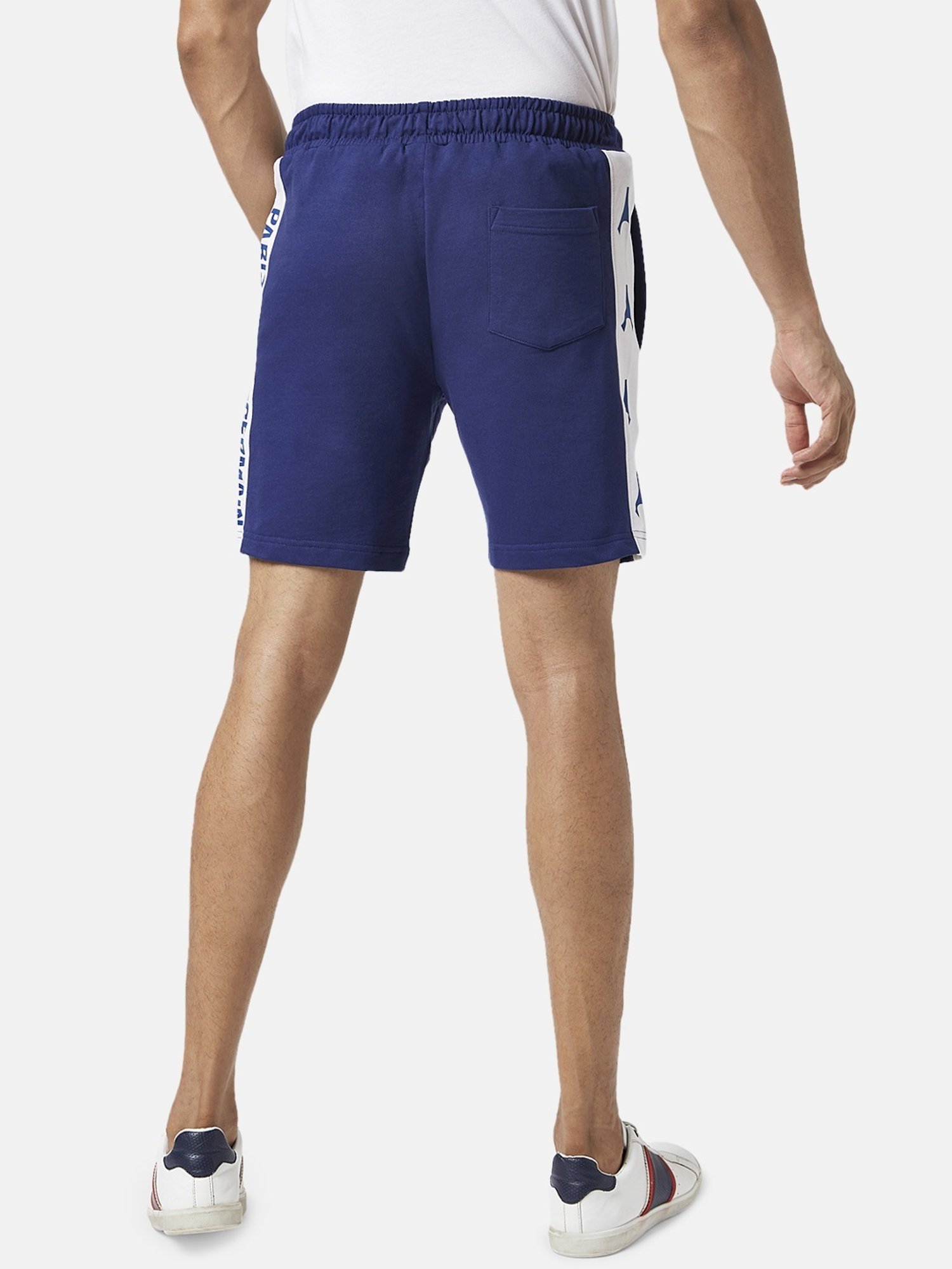 SF Jeans by Pantaloons Navy Slim Fit Self Pattern Shorts