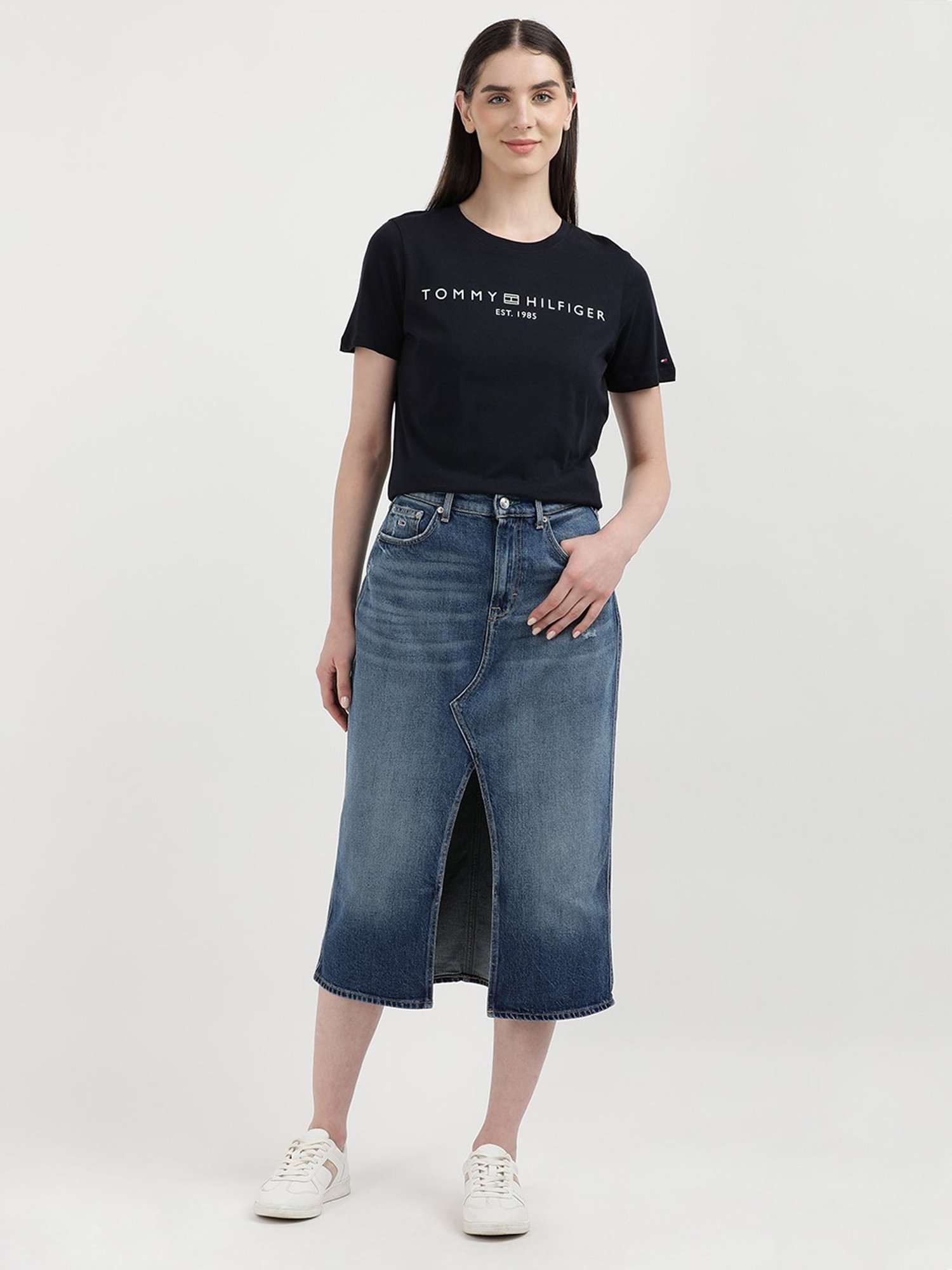 TOMMY HILFIGER Black Graphic Print T-Shirt