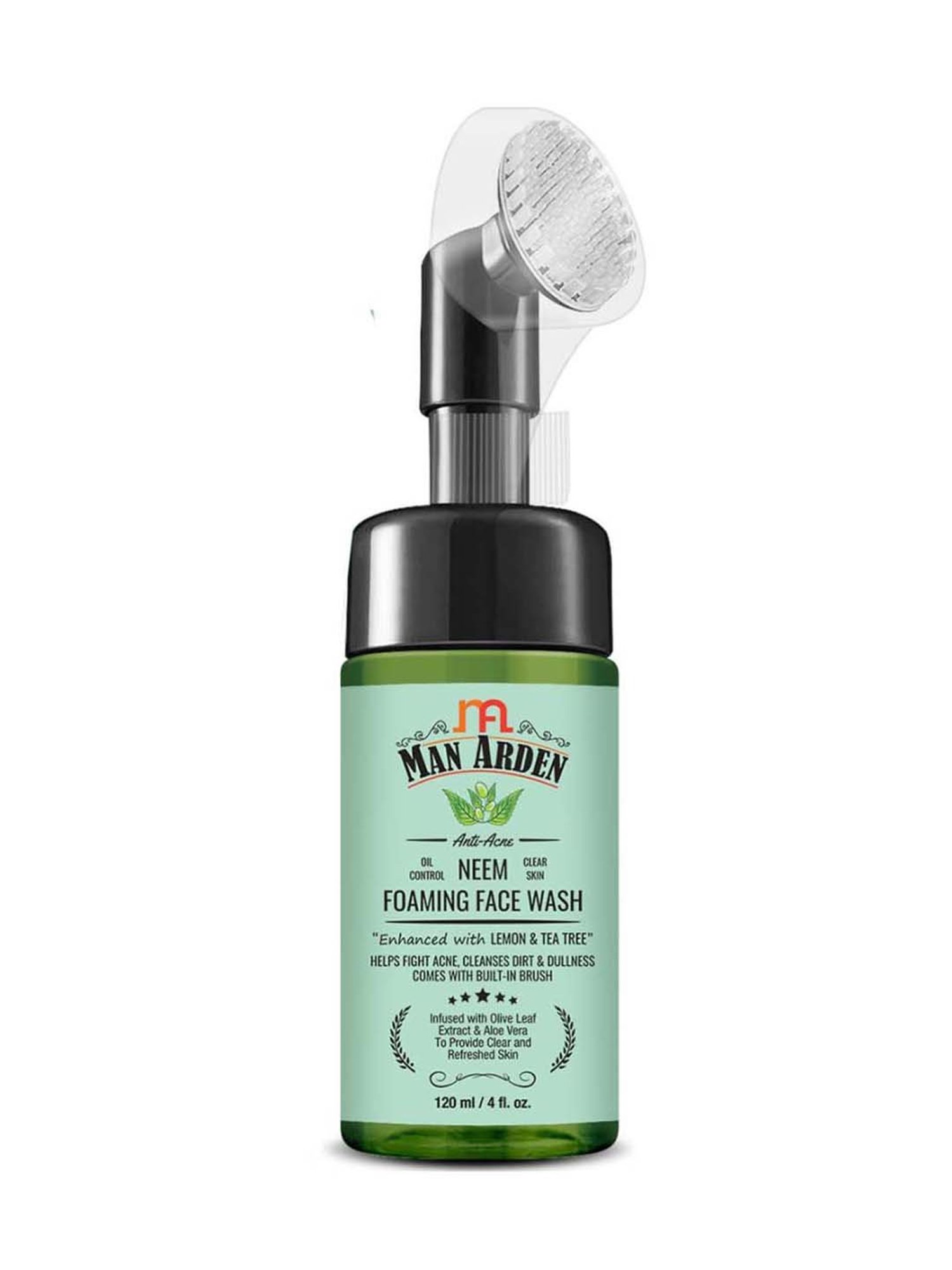 Man Arden Anti Acne Neem Foaming Face Wash with Brush & Face Scrub