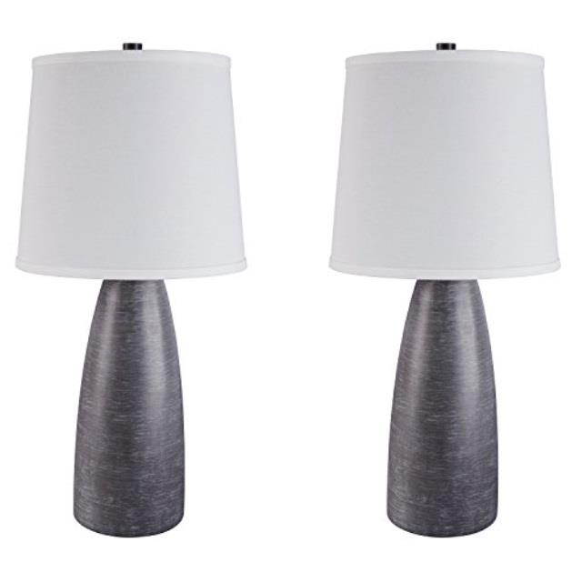Shavontae Gray Poly Table Lamp L243004 - Set Of 2 Shavontae Gray Poly Table Lamp (2/CN)
