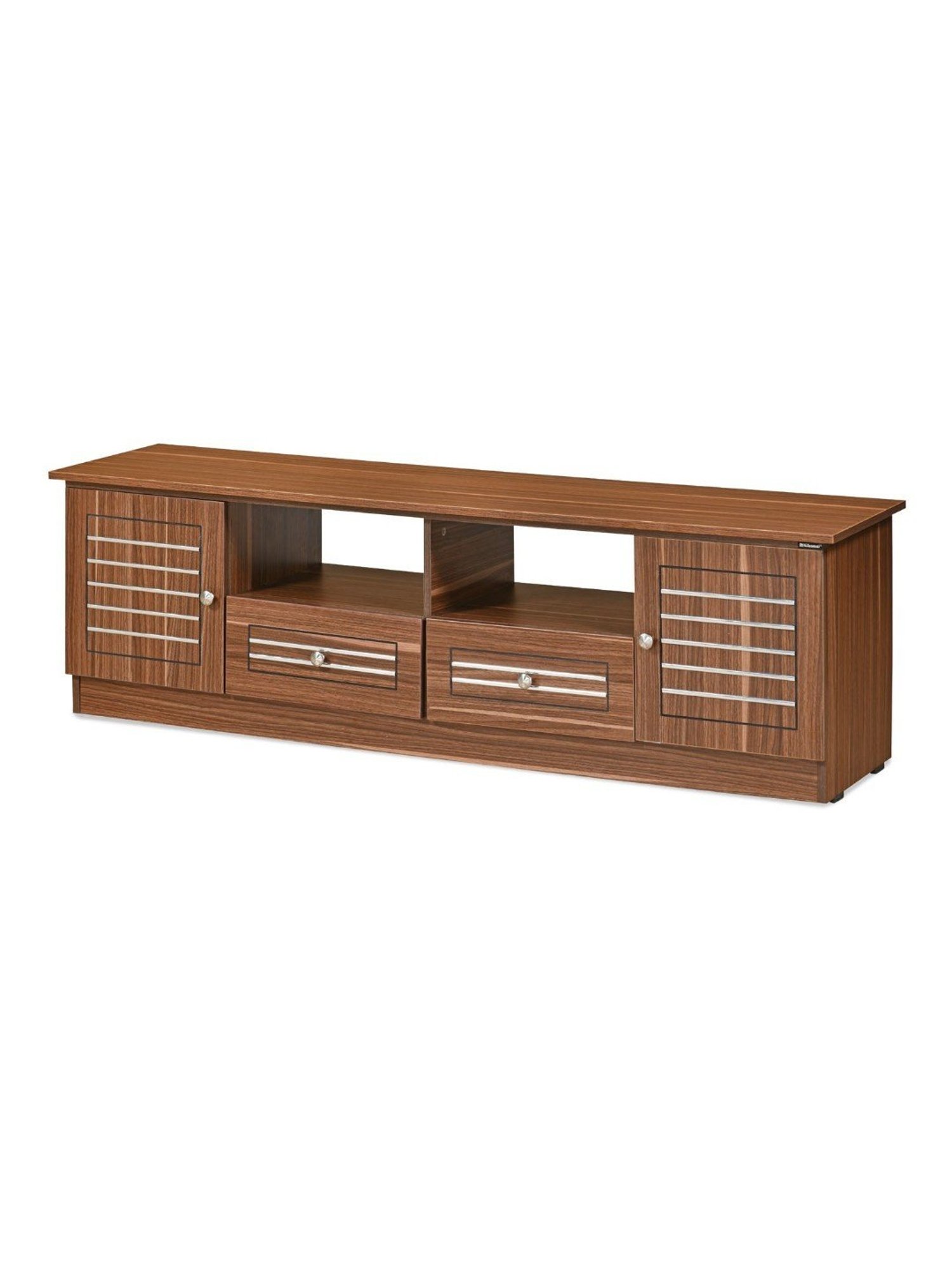 Nilkamal Cora White Engineered Wood TV Entertainment Unit with 2 Shelves