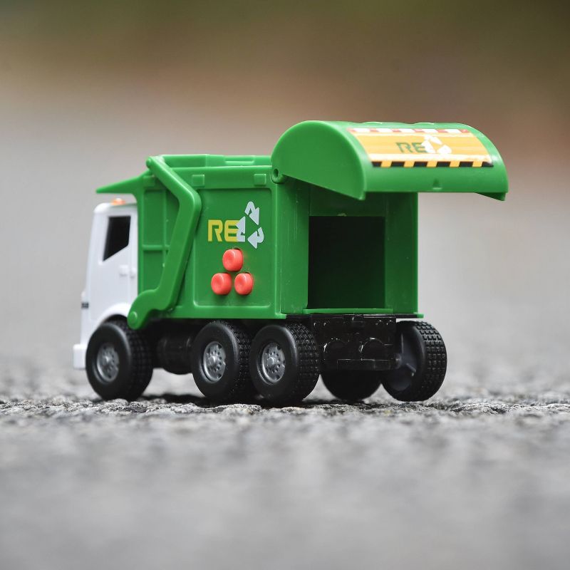 Maxx Action Mini City Lights & Sounds Vehicles  with Pickup Truck, Sports Car and Recycling Truck - 3pk