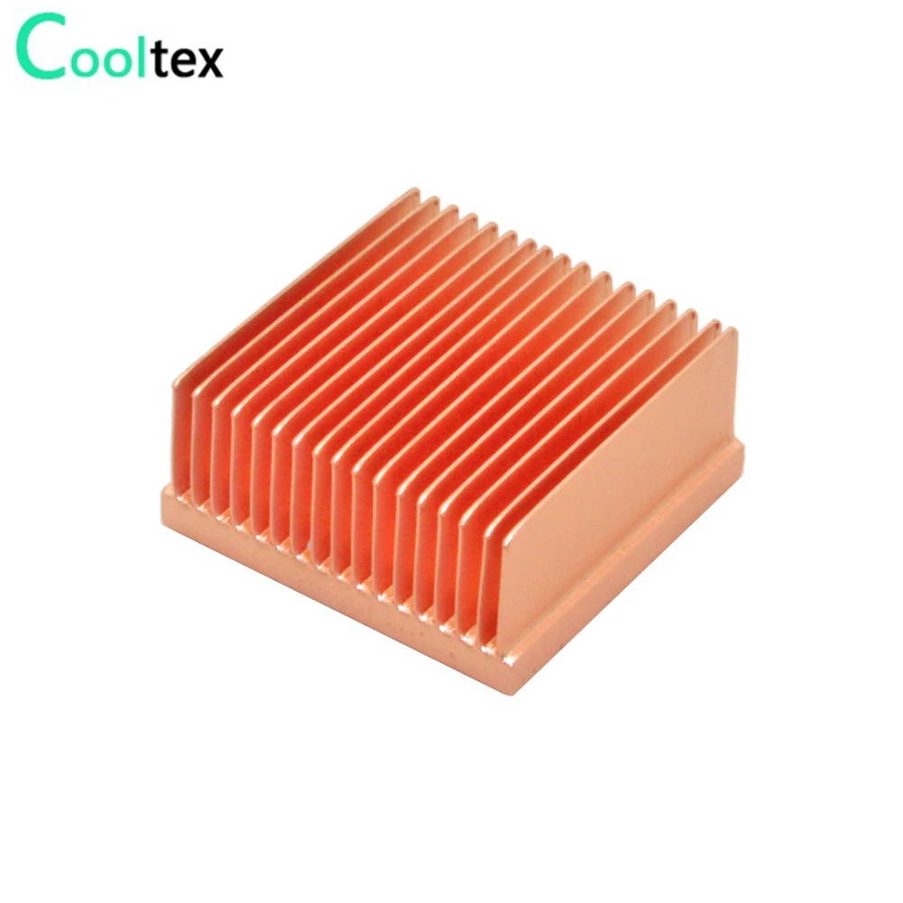 2pcs Pure Copper Heatsink 25x25x11mm mini Heat Sink Radiator for Raspberry pi Chip MOS IC 3D printer Electronic Cooling Cooler