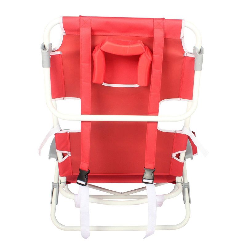 Face Down On Your Back Beach Chair - Red - Ostrich