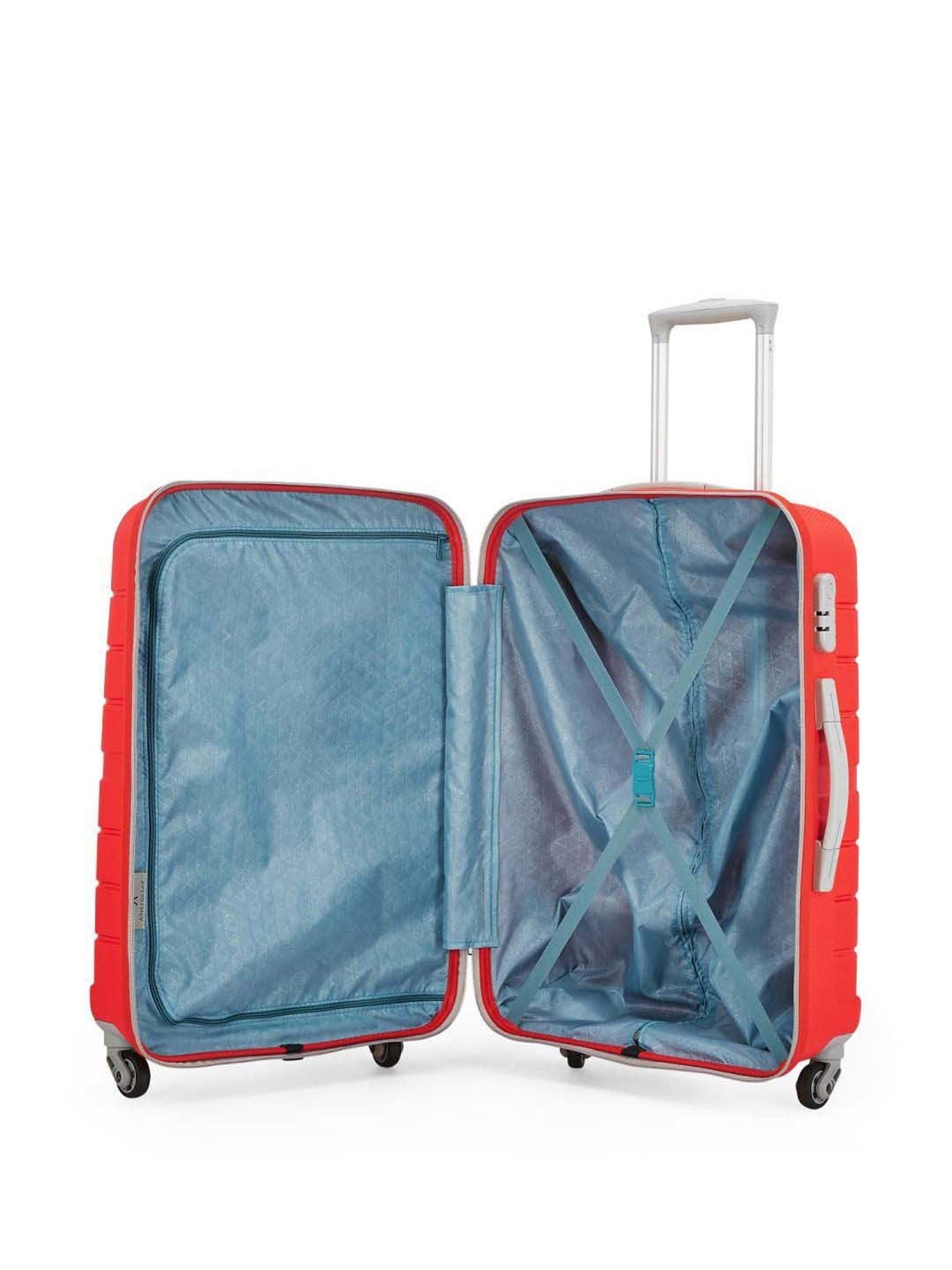 Aristocrat Nexon Fiery Red TextuFiery Red Hard Medium Trolley Bag - 48 cm