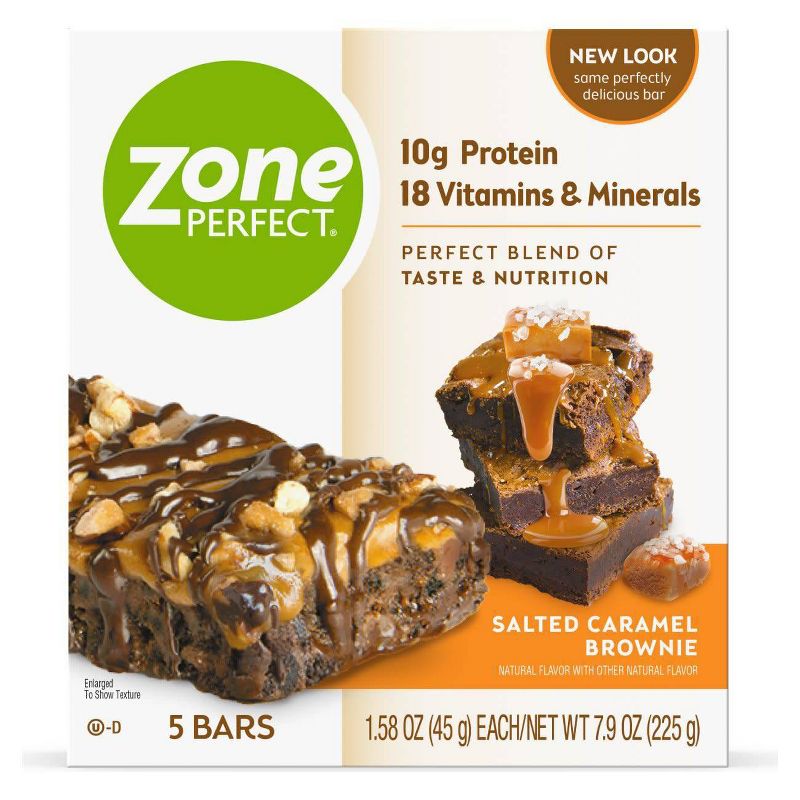 ZonePerfect Protein Bar Salted Caramel Brownie - 5 ct/7.9oz