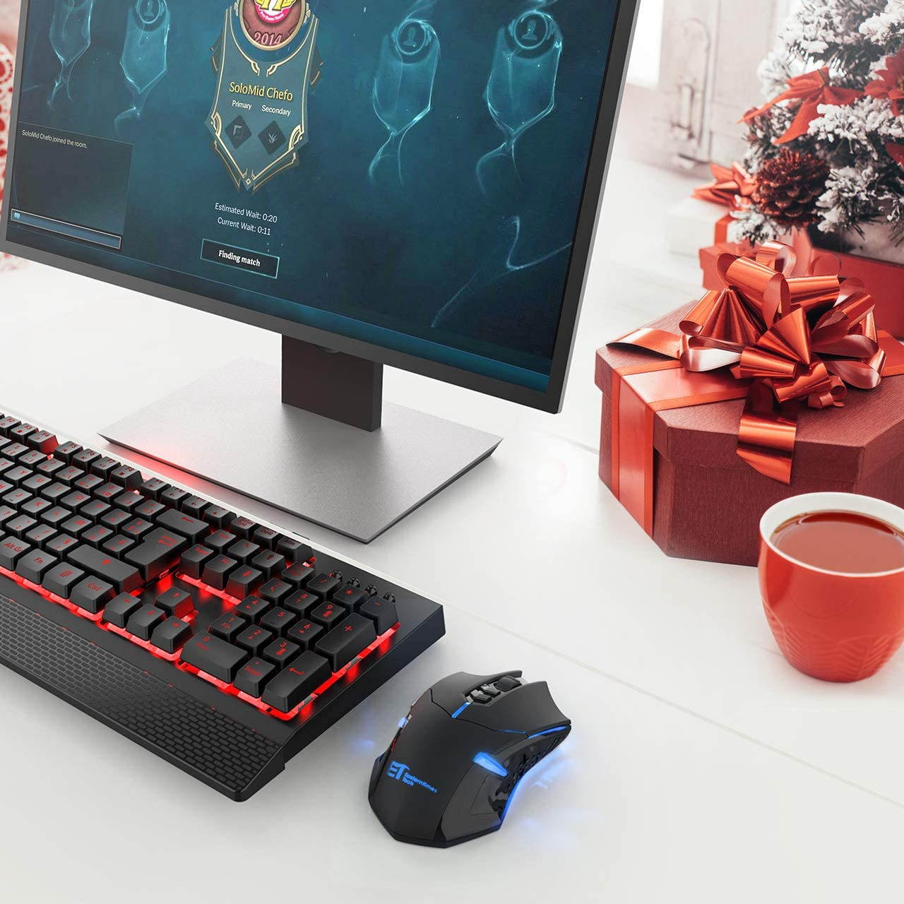 Wireless Mouse [7 Silent Click Buttons] 2.4G Professional Cordless Gaming & Office Optical Mice with 5 Adjustable DPI for Laptop PC Computer Windows Mac etc. &ndash; Super Energy Saving