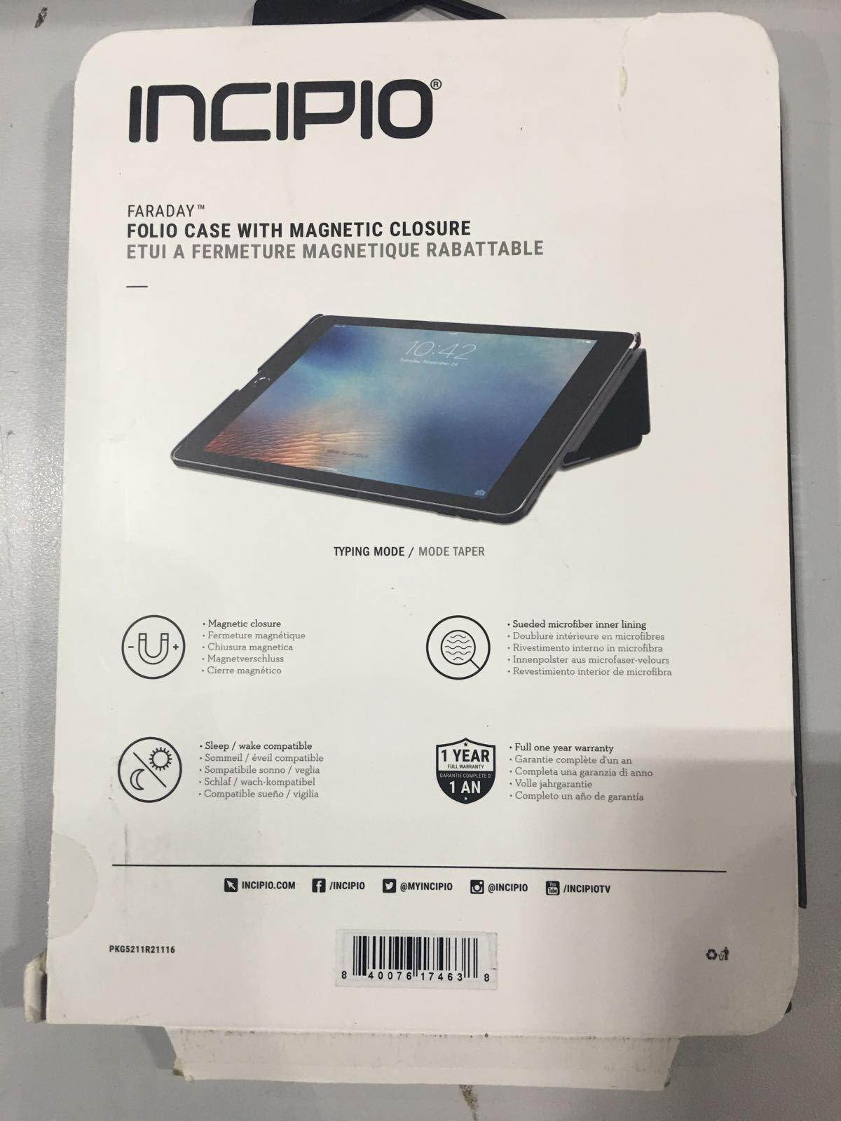 Incipio Magnetic Closure Faraday Case for iPad Pro 9.7 - Black