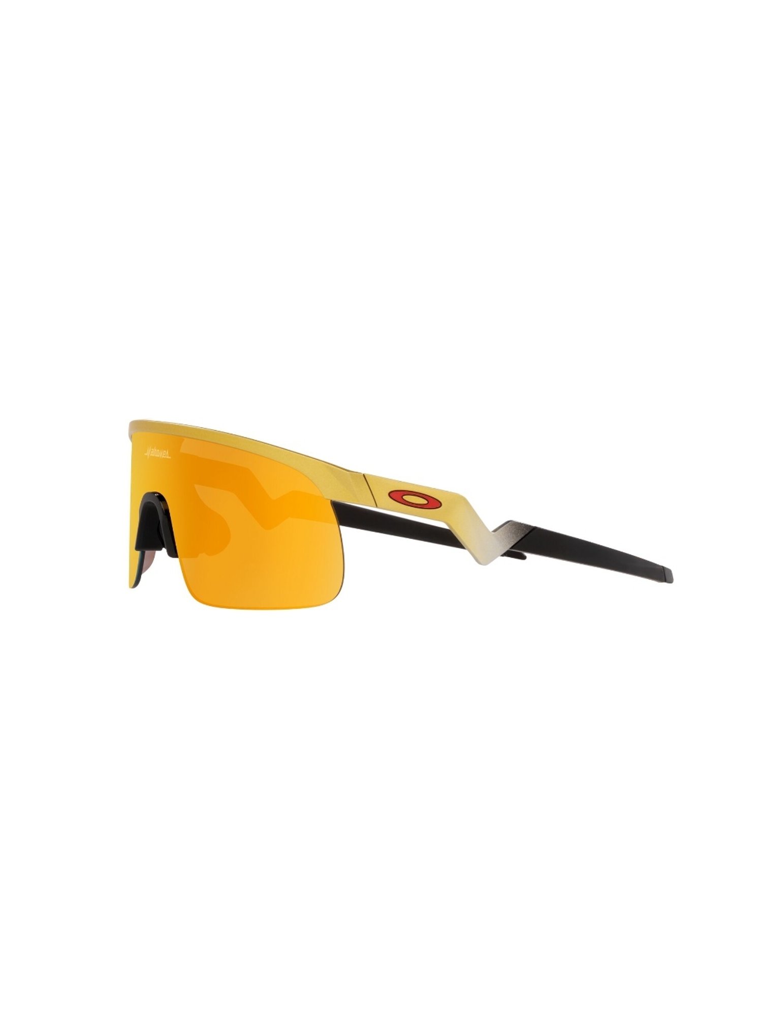 OAKLEY JUNIOR Boys UV Protected Gold Lens Rectangle Sunglasses - 0OJ901090100823