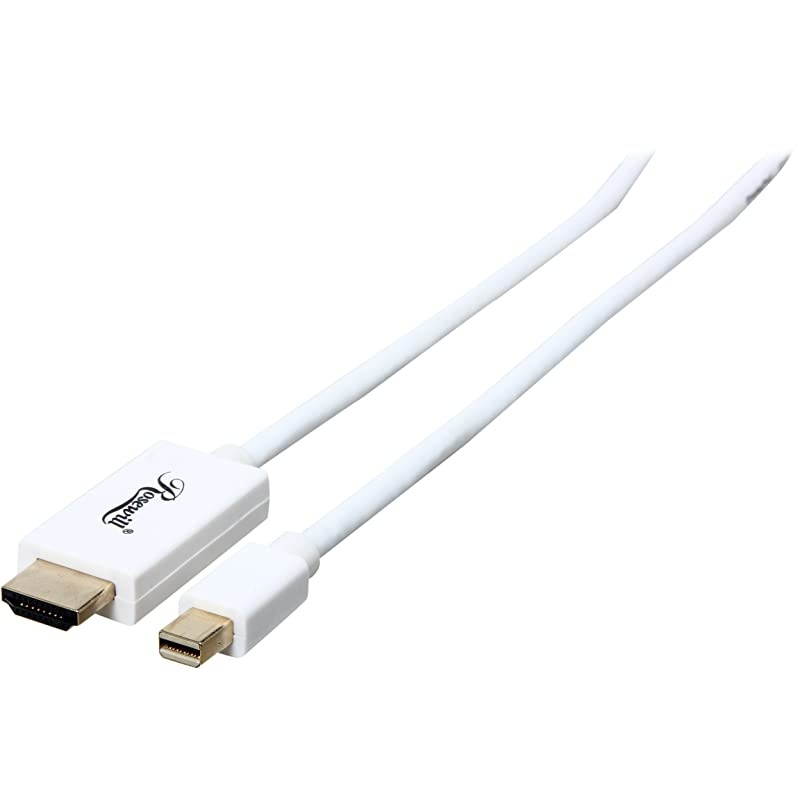 15Feet Mini DisplayPort to HDMI 32AWG Cable MM White RCDC14032