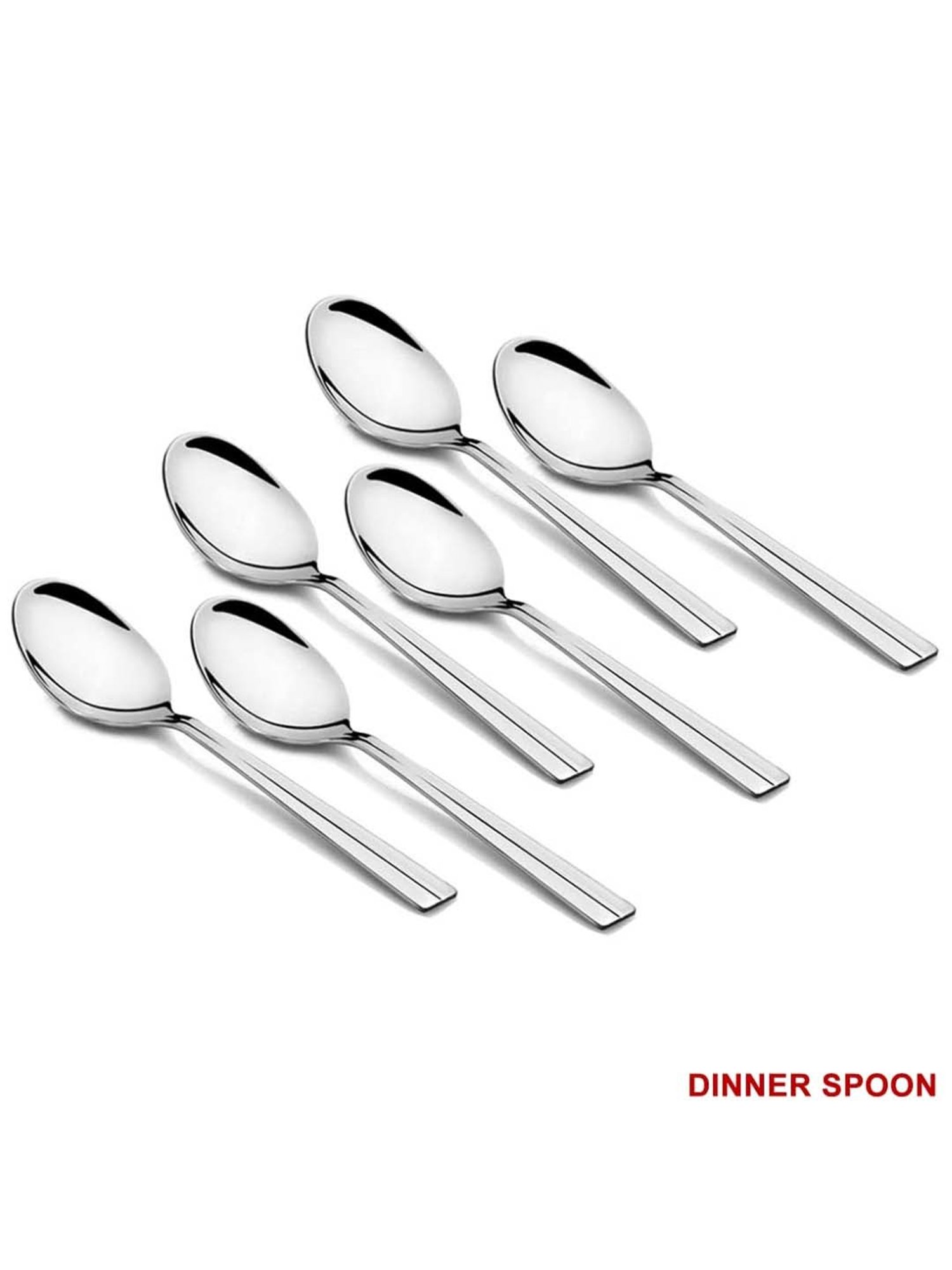 FnS Nile Silver Stainless Steel Cutlery - Set of 24