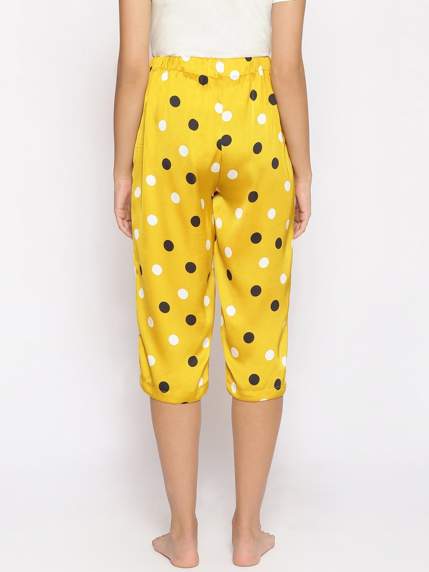 Oxolloxo Multicolor Polka Dot Mid Rise Nightwear Culottes
