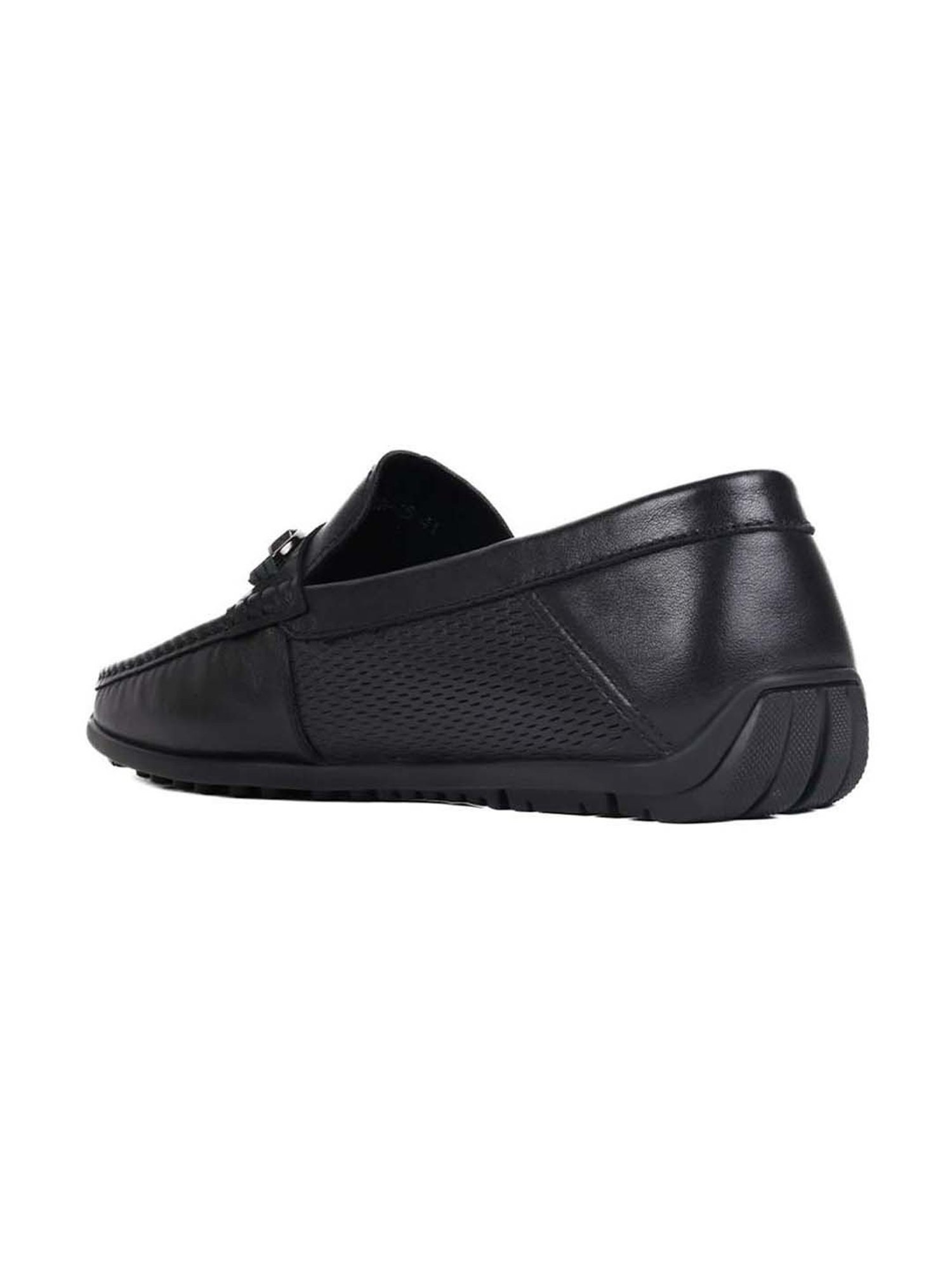 Cobblerz Men's Black Casual Loafers