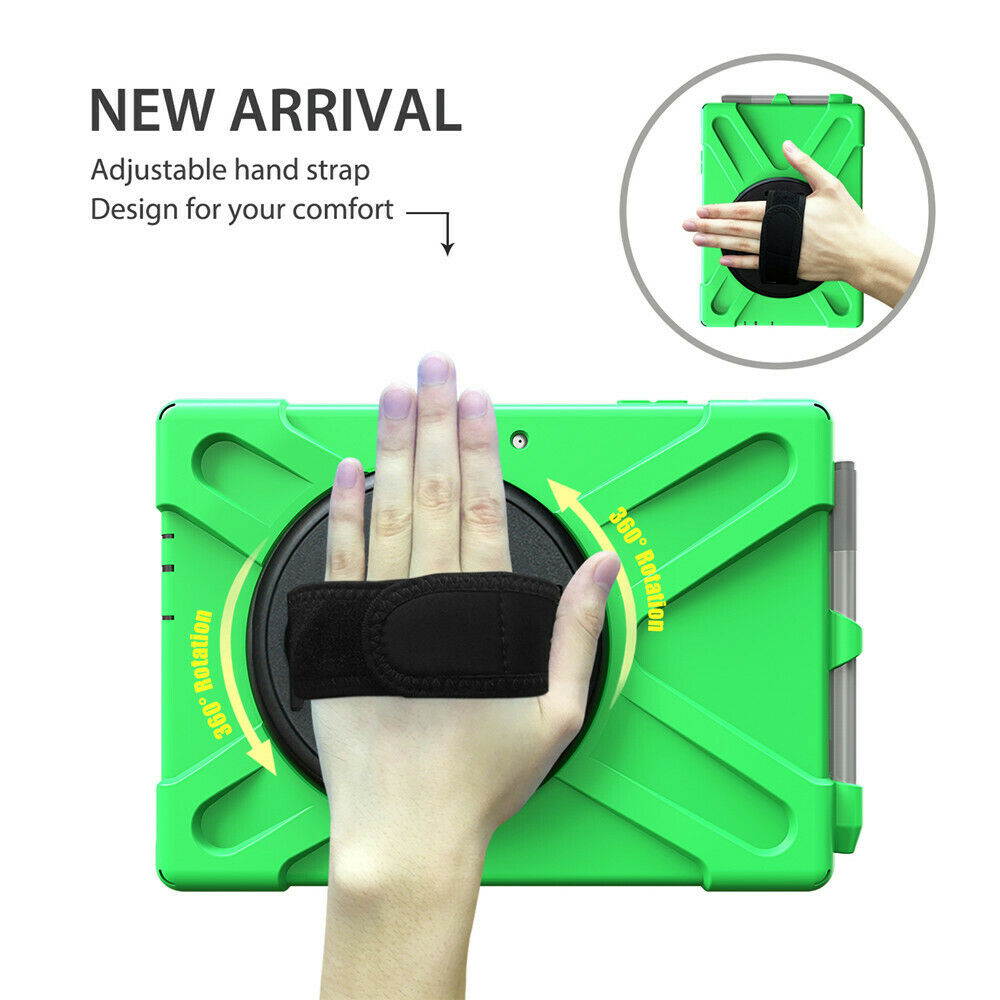 Werleo Surface Pro 6 Case Surface Pro Case 2017 Heavy Duty Full-Body Rugged Protective Case Cover with Kickstand Hand Strap for Microsoft Surface Pro 6 2018 / Surface Pro 5 2017 / Surface Pro 4 2015