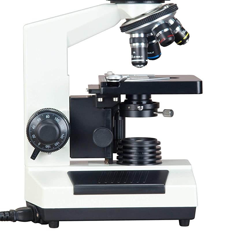 40X1600X Research Compound Binocular Microscope with Dry Darkfield Condenser