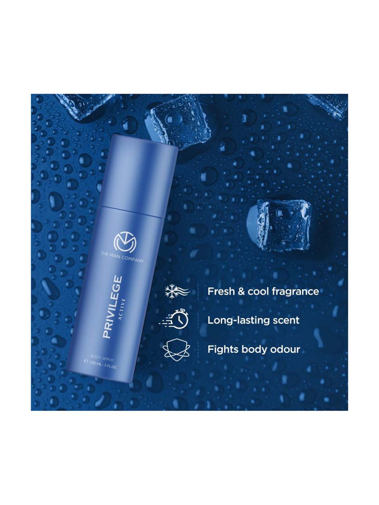 The Man Company Privilege Deodorants for Men - Active, Legend & Intense Everyday Use Deo s Trio Set