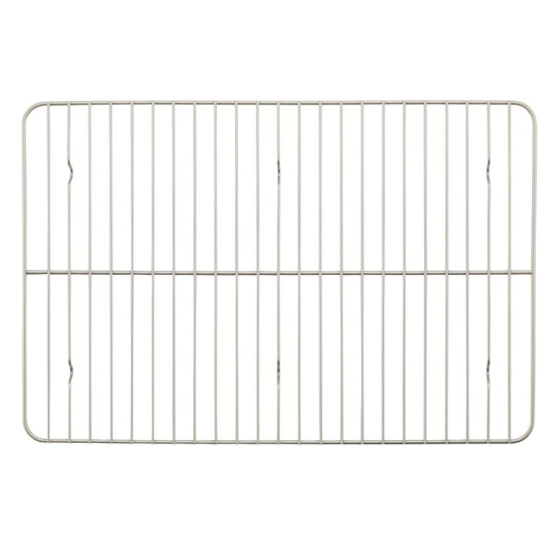 Rachael Ray 13"x19" Nonstick Bakeware Jumbo Cookie Pan with Roasting Rack Silver