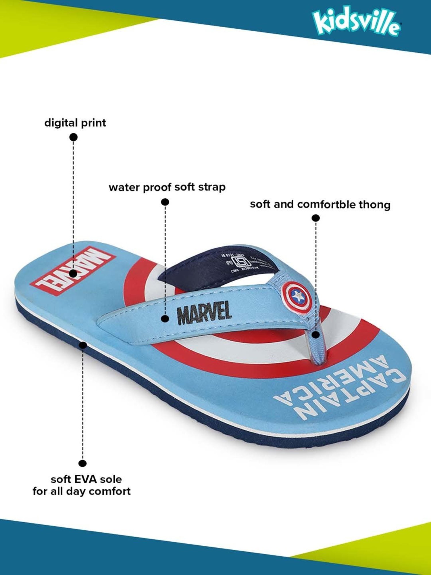 Yellow by Westside Blue & Grey Slingback Slides