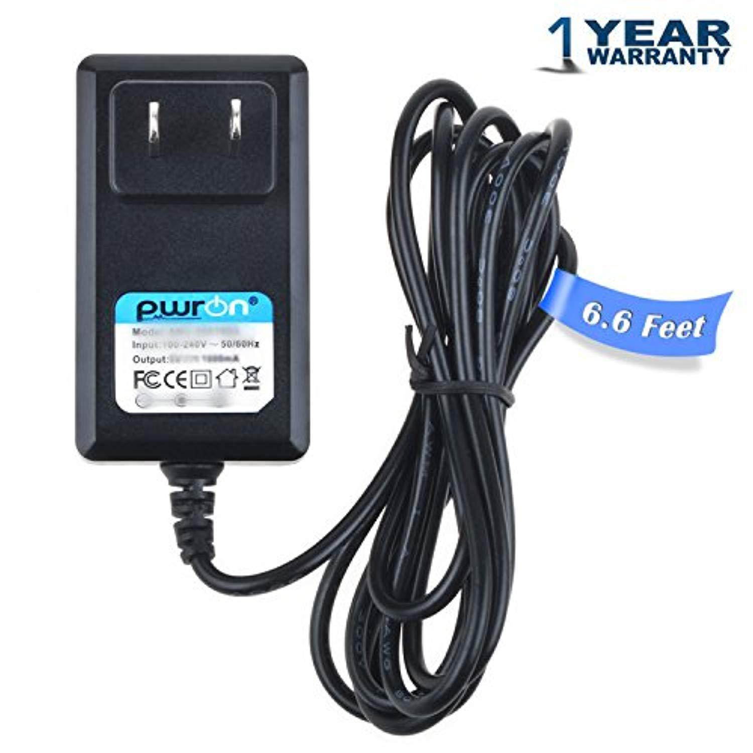 pwron (6.6ft long cable) new ac to dc adapter for d-link dsl-2680 p/n: esl2680bals.a1e broadband wireless adsl2+ router power s