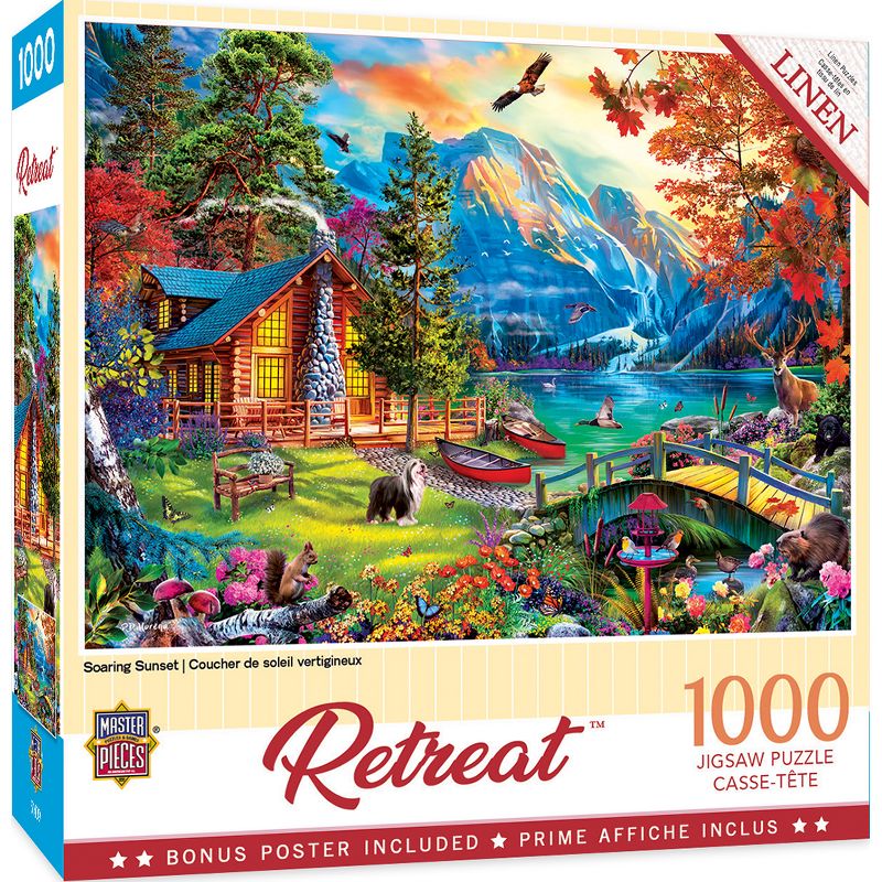 MasterPieces Cottages Puzzles Collection - Soaring Sunset 1000 Piece Jigsaw Puzzle