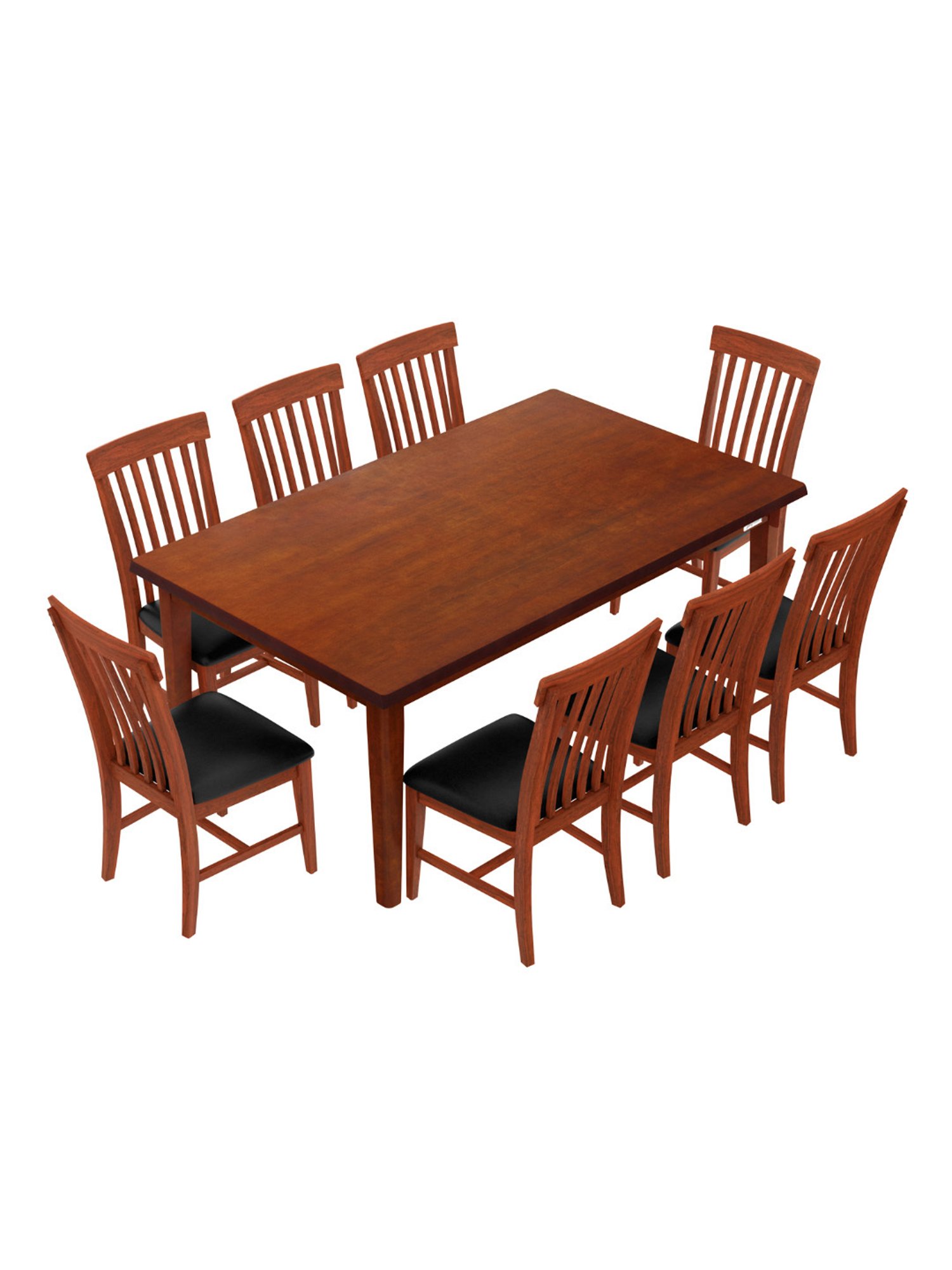 Godrej Interio Feast Brown Engineered Wood 8 Seater Rectangular Dining Table