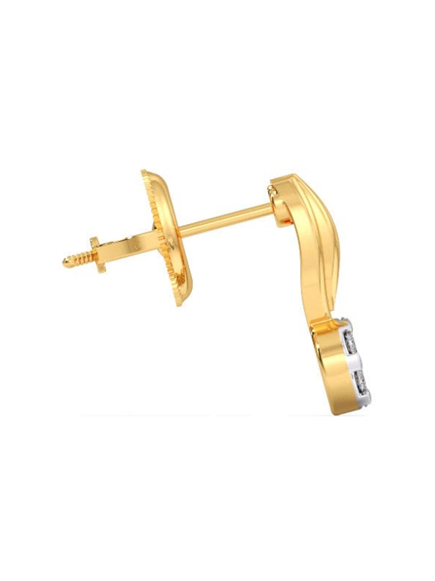 P.C. Chandra Jewellers 18 kt Gold & Diamond Earrings