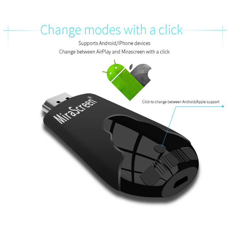 Newest TV Stick Mirascreen K4 2.4GHz Wireless WiFi Display Dongle Support 1080P HD Miracast Airplay DLNA for Android IOS Phone Table PC