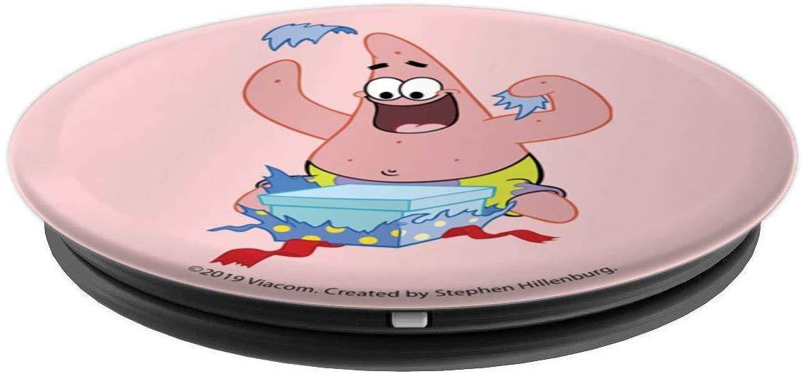 Spongebob Squarepants Patrick Star Opening Present Christmas PopSockets Grip and Stand for Phones and Tablets