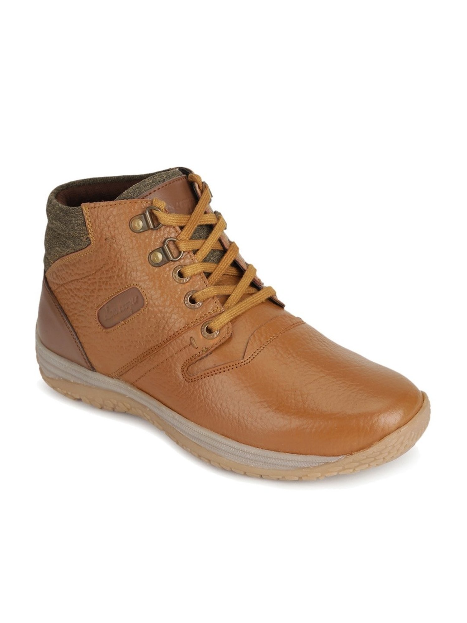 Allen cooper Men's Tan Derby Boots