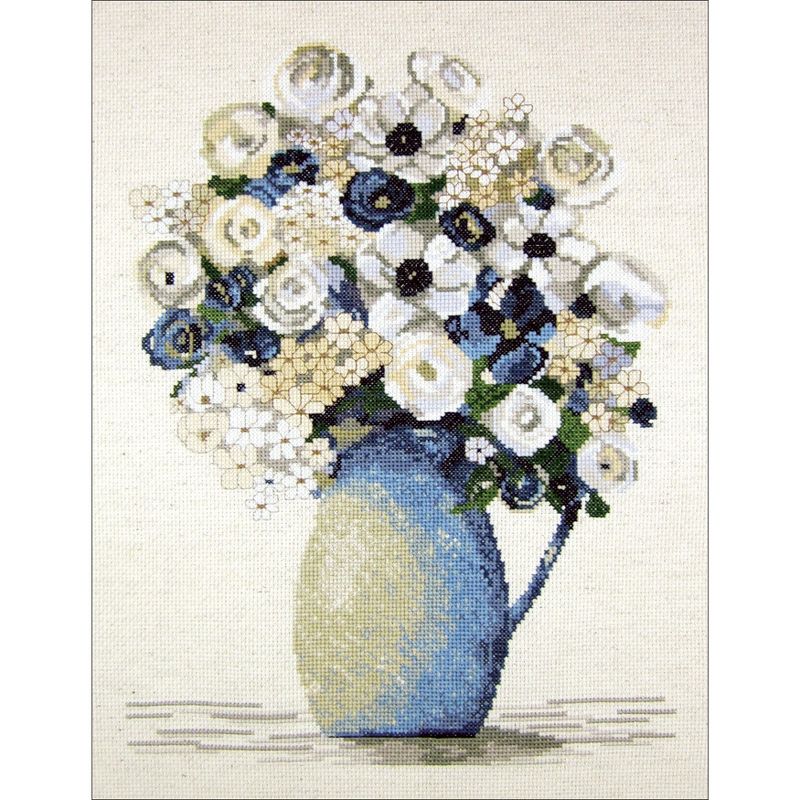 Janlynn Counted Cross Stitch Kit 14"X14"-Anemones (14 Count)