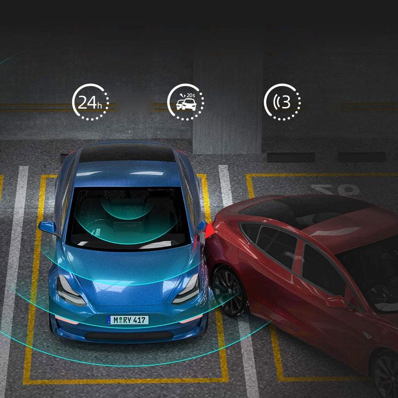 VanTop H612 12" 2.5K Mirror Dash Cam with Voice Control, GPS Tracking, IPS Full Touch Screen Rear View Camera, Parking Monitor