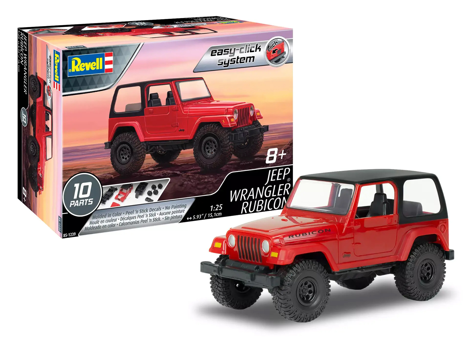 Level 5 Model Kit 1977 Jeep CJ-7 2-in-1 Kit 1/24 Scale Model by Revell