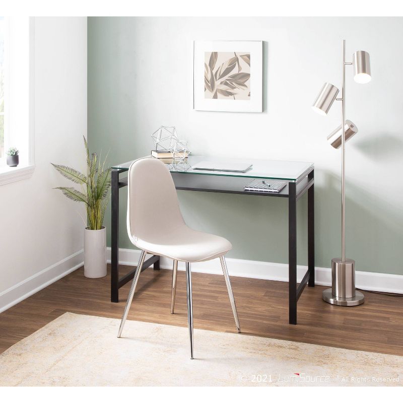 Metal Cannes Contemporary/Glam Table Lamp Gold (Includes LED Light Bulb) - LumiSource