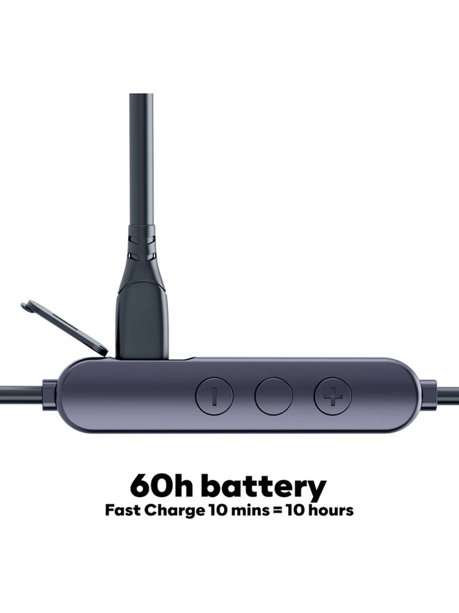 GOVO GoKixx 652 In Ear BT Neckband with Noise Cancellation & Upto 12 Hrs of Playtime (Blue)