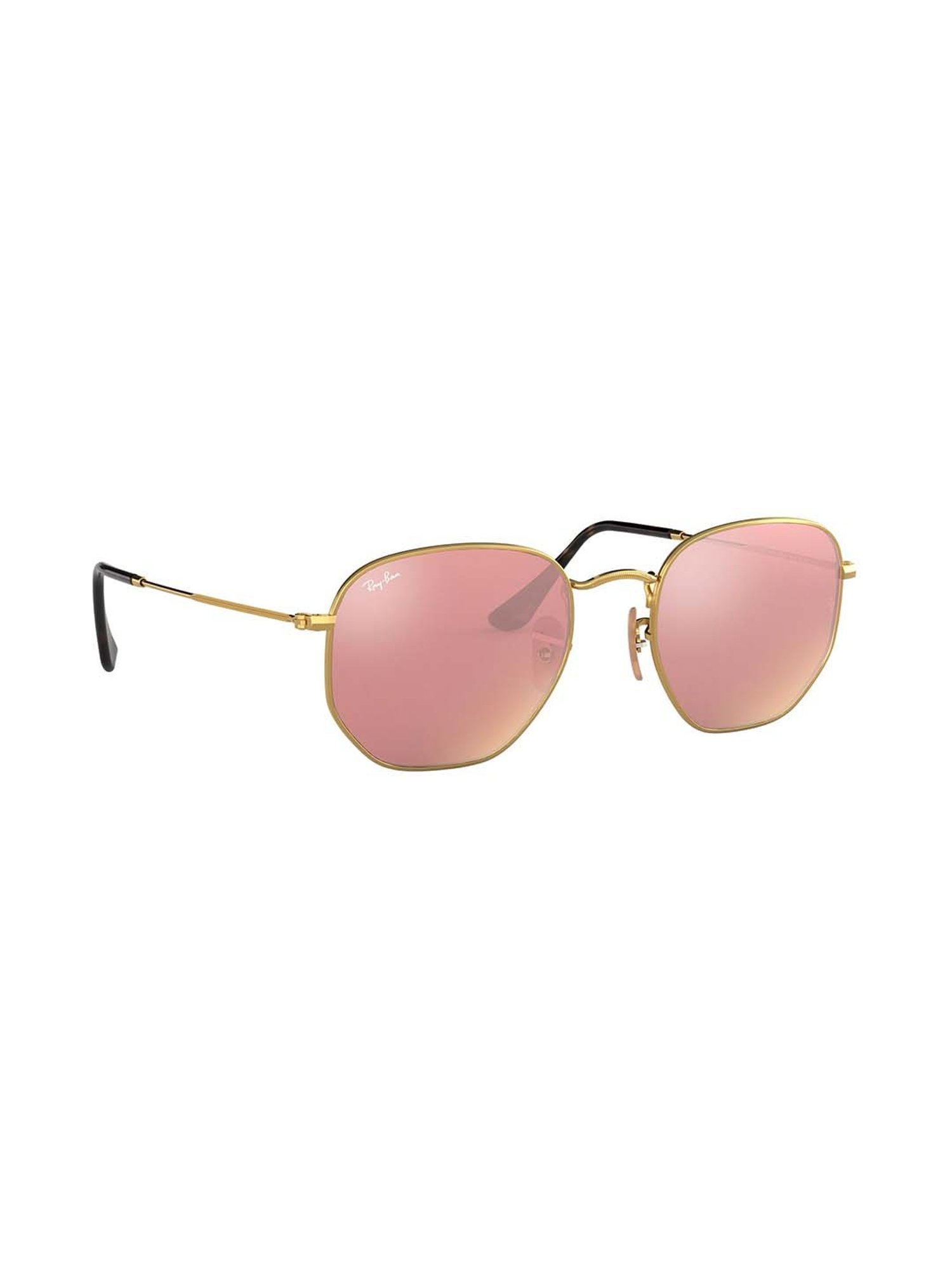 RAY-BAN Unisex UV Protected Pink Lens Irregular Sunglasses - 0RB3548N001/Z251