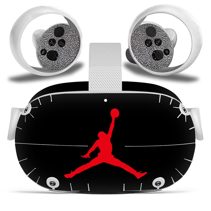 Amify Vinyl Skin Sticker for Oculus Quest 2 VR Headset Controller PVC Decals Cute Cartoon Wrap Cover for Oculus Quest 2 Accessories