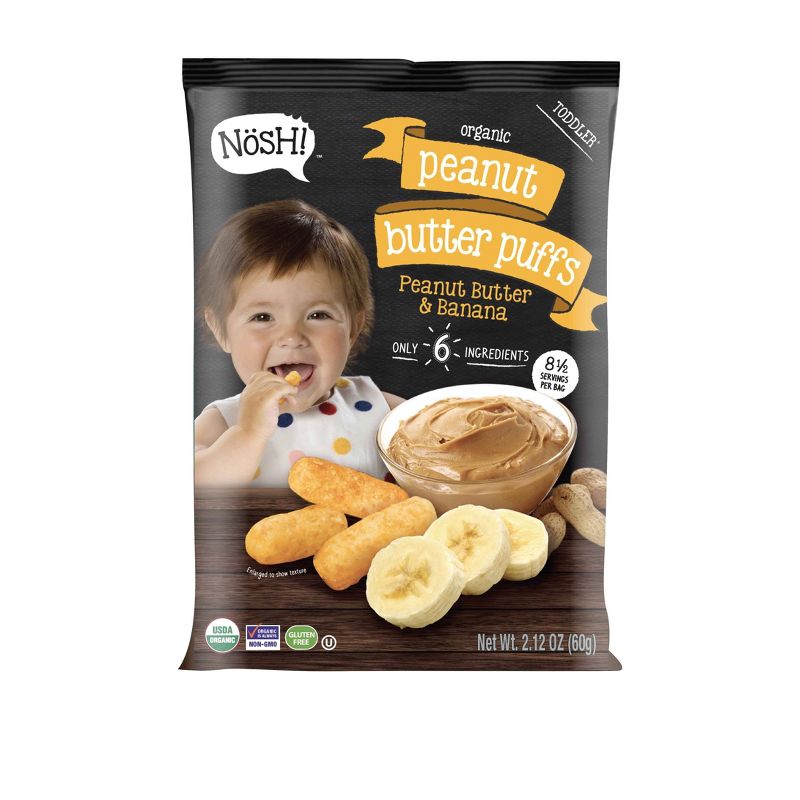 Nosh! Peanut Butter & Banana Baby Puffs - 2.12oz