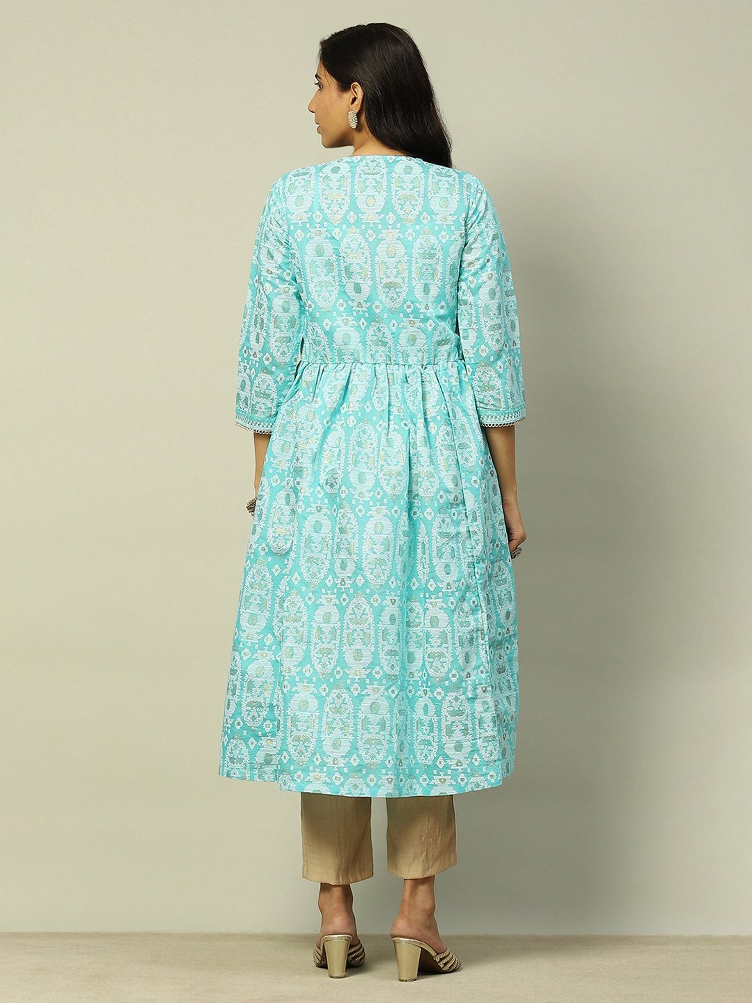 Saffron Threads Red Ethnic Dresses