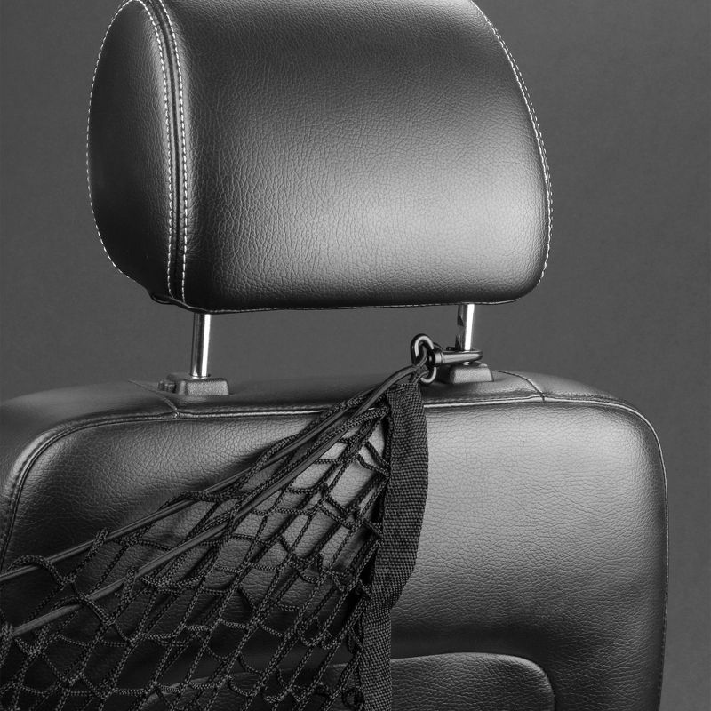 Turtle Wax Backseat Cargo Net Organizer - Black