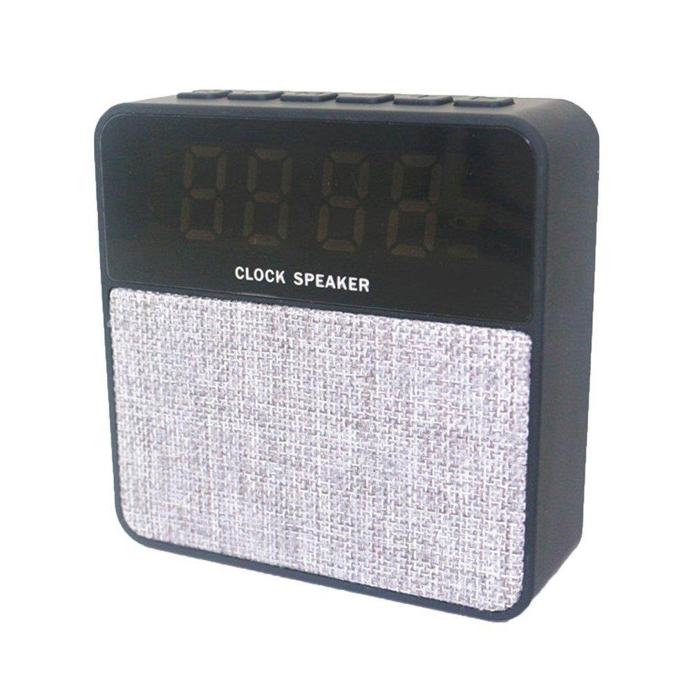 JT2605 Wireless Bluetooth Speaker LED Alarm Clock Hands-free Support TF Card