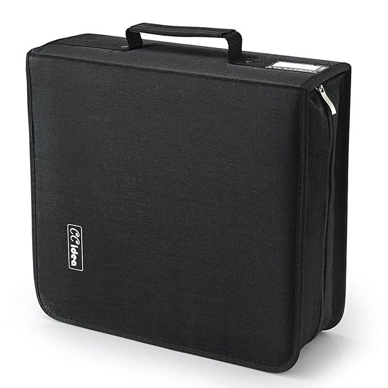 264 Capacity CD/DVD Case Holder, Storage, Binder by  (Black)