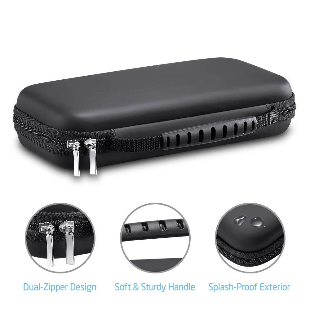 ESR Carrying Case for Nintendo Switch Lite, Protective Hard Portable Travel Carry Case with Multiple Storage for Nintendo Switch Lite Games & Accessories - Black