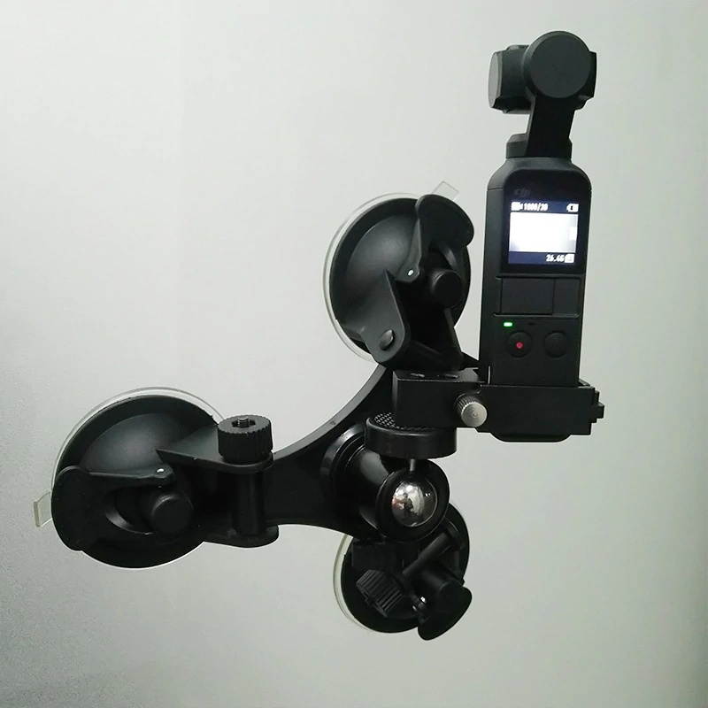 Window Glass Suction Cup Car Driving Recorder Tripod Mount for DJI Pocket 2 / DJI OSMO Pocket Handheld Gimbal Camera Accessories