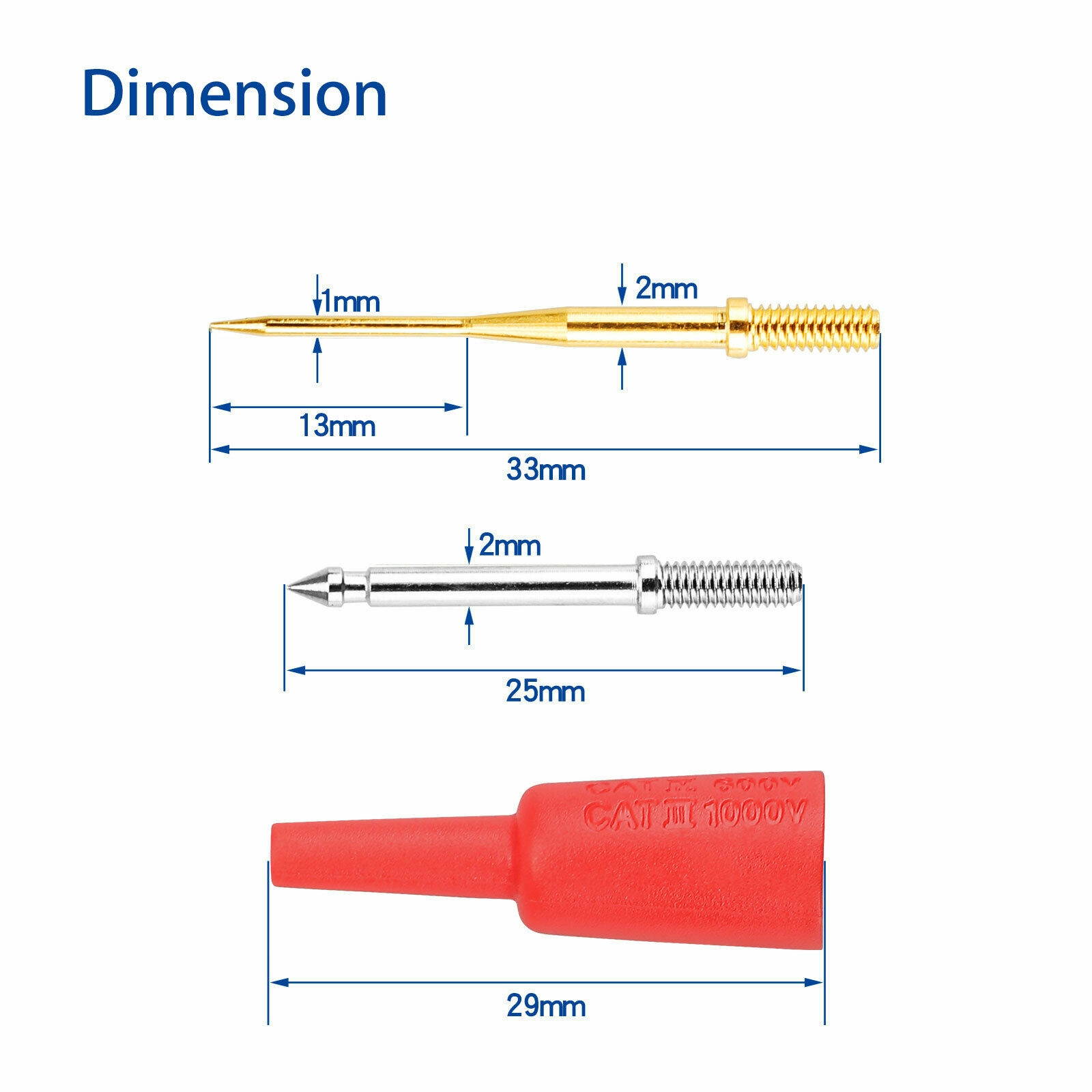 21 IN 1 Multimeter Test Clip Lead Kit Heavy Duty Banana Tester Probe For Fluke