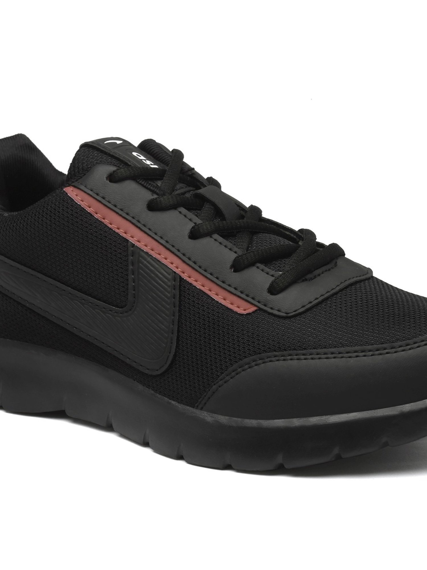 Asian Men's Black Running Shoes
